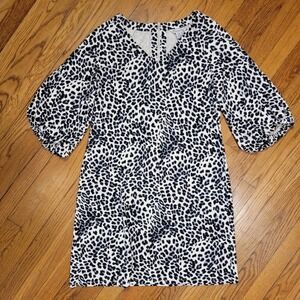 Tommy Bahama‎ Darcy Lovely Leo Size Large Leopard Balloon Sleeve Dress NWT
